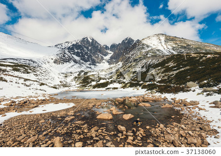 Skalnate pleso, lake in High Tatras mountains 37138060