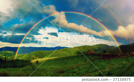 Mountains and rainbow Mountains and rainbow 37138975