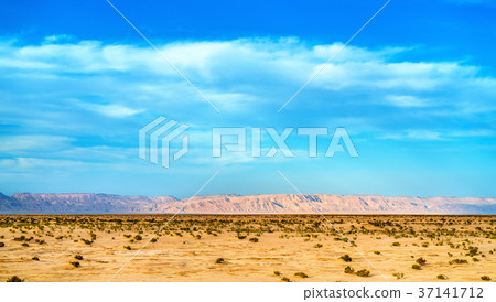Chott el Djerid, a dry lake in Tunisia 37141712