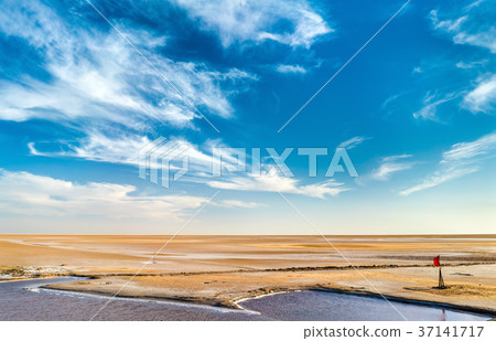 Chott el Djerid, a dry lake in Tunisia 37141717