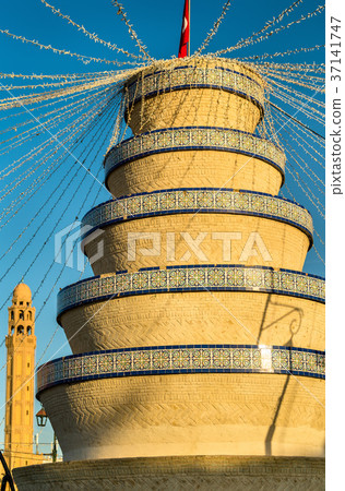 Buildings in the medina of Tozeur, Tunisia 37141747