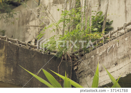 Cement piles and concrete piles Construction site Cement piles and concrete piles Construction site 37141788