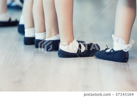 Close Up Of Children's Ballet Feet Close Up Of Children's Ballet Feet 37143164