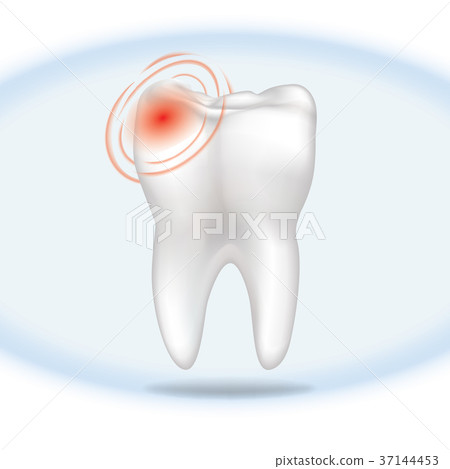 Tooth pain sign. Teeth sign. Dental medical icon 37144453