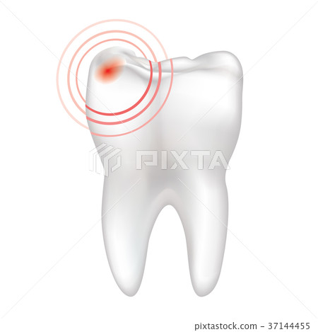 Tooth pain sign. Teeth sign. Dental medical icon Tooth pain sign. Teeth sign. Dental medical icon 37144455