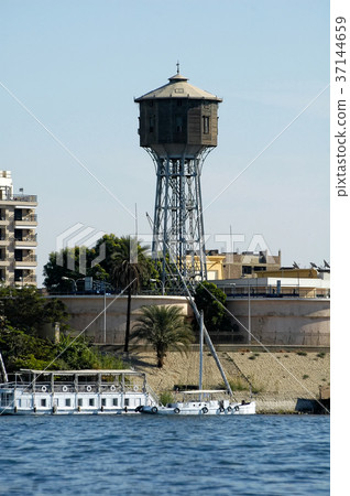 Water tower on Nile river bank. Luxor. Egypt 37144659