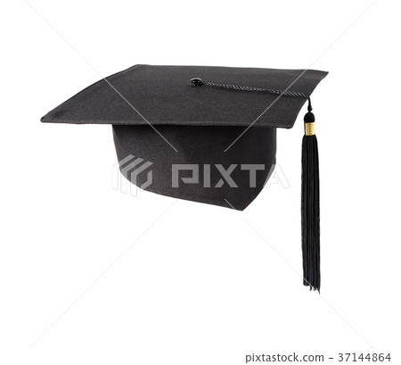 Graduation hat on white background Graduation hat on white background 37144864