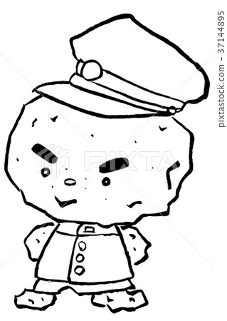 Brush painting character Potato Taro 37144895