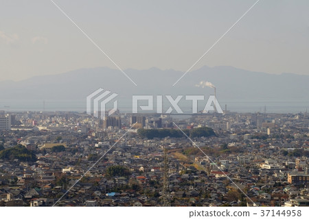 大牟田市景觀都市風景從Mt. Oma 大牟田市景觀都市風景從Mt. Oma 37144958