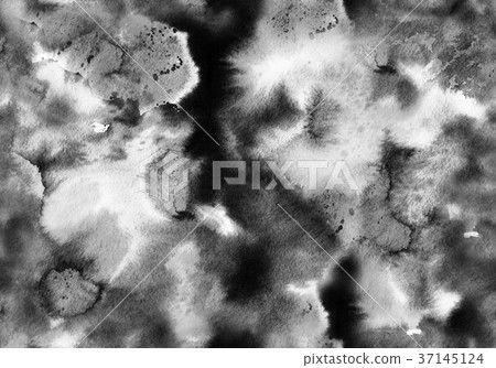 Hand painted ink abstract seamless background. Hand painted ink abstract seamless background. 37145124