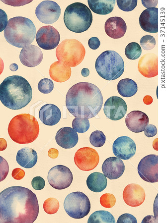 Seamless watercolor pattern with circles Seamless watercolor pattern with circles 37145139