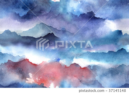 Watercolor abstract seamless pattern - Stock Illustration [37145148 ...