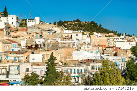 Skyline of El Kef, a city in northwestern Tunisia 37145219