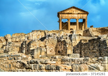 The Roman Capitol at Dougga. UNESCO heritage site The Roman Capitol at Dougga. UNESCO heritage site 37145261