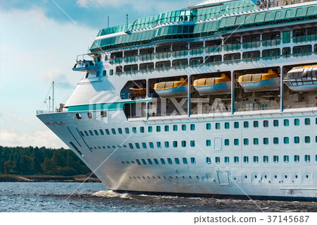 Luxury cruise liner in travel Luxury cruise liner in travel 37145687