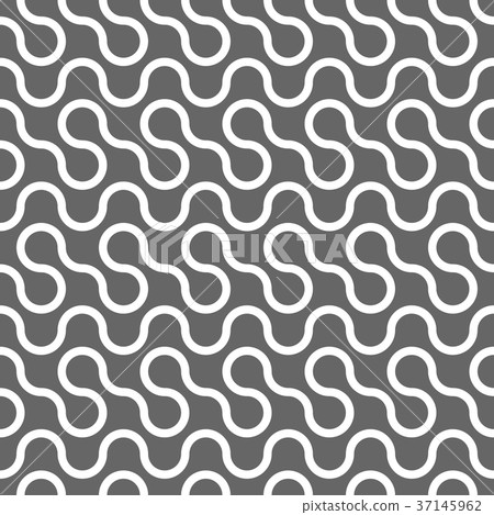 Tangled curvy lines seamless pattern repeat Vector Image