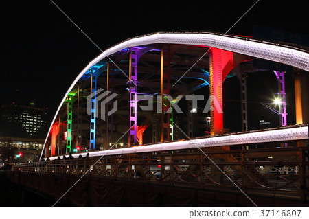 Morioka Kaiun Bridge light up 37146807