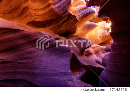 Light reflection in Lower Antelope, Page, Arizona Light reflection in Lower Antelope, Page, Arizona 37148858