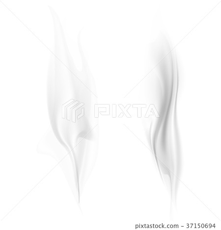 Vector smoke isolated on white background - Stock Illustration ...