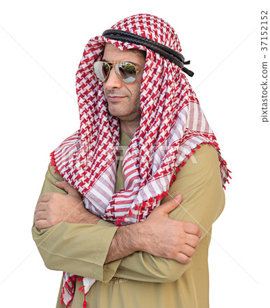 Portrait of Arab businessman isolated  37152152