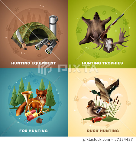Hunting Design Concept - Stock Illustration [37154457] - PIXTA