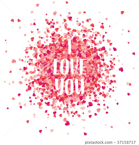 Valentines day red background with hearts. Love Valentines day red background with hearts. Love 37158717