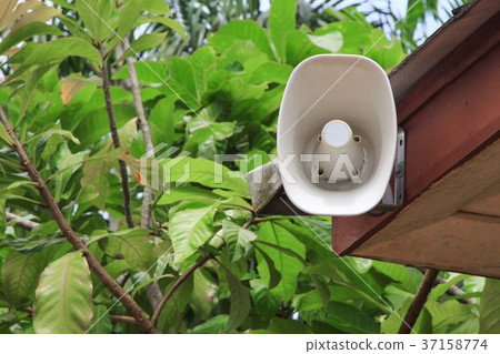 loudspeaker for present News in public place 37158774