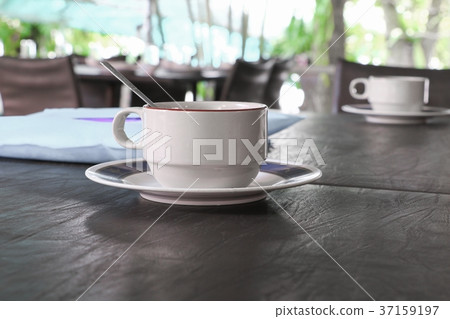 coffee cup on table coffee cup on table 37159197