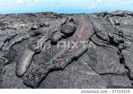 lava in lava field Hawaii volcanoes National Park lava in lava field Hawaii volcanoes National Park 37159329