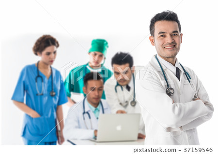 Medical people group - Doctor, Nurse and Surgeon 37159546