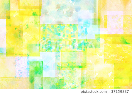 Watercolor texture collage 37159887