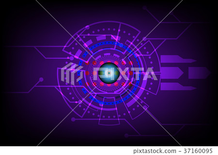 abstract future circle technology concept vector -插圖素材 [37160095] - PIXTA圖庫