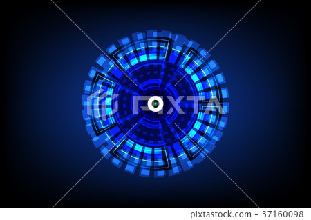 abstract future circle technology concept vector -插圖素材 [37160098] - PIXTA圖庫