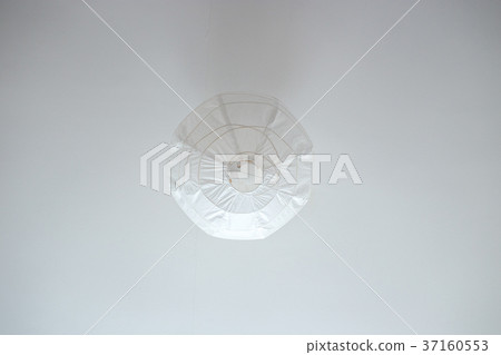 Chinese lantern white on a white background 37160553