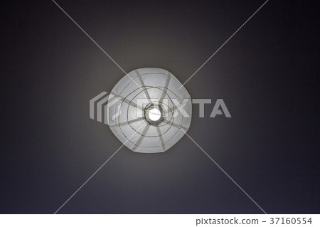 Chinese lantern white on a gray background 37160554