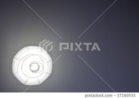 Chinese lantern white on a gray background 37160555