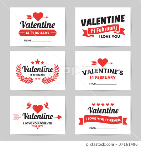 Valentine template banner Vector background 37161496