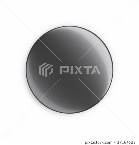 3d rendering Blank button badge isolated on white 3d rendering Blank button badge isolated on white 37164522