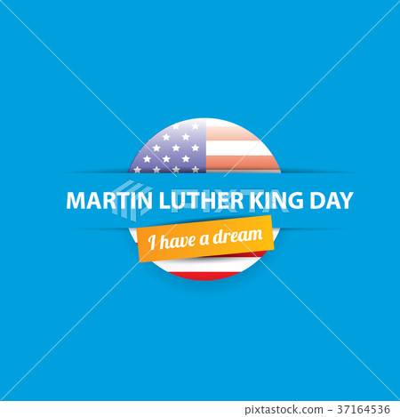 vector Martin Luther King Jr day us sticker or 37164536
