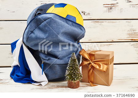 Backpack, soccer ball and uniform 37164690