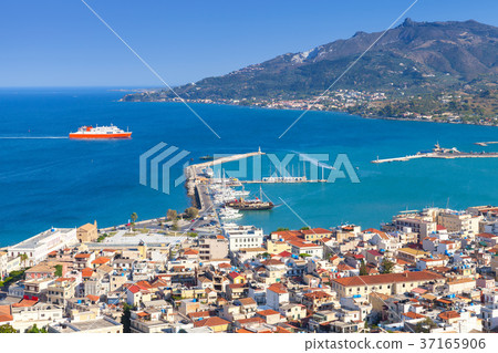 Main port of Zakynthos, Greek island 37165906