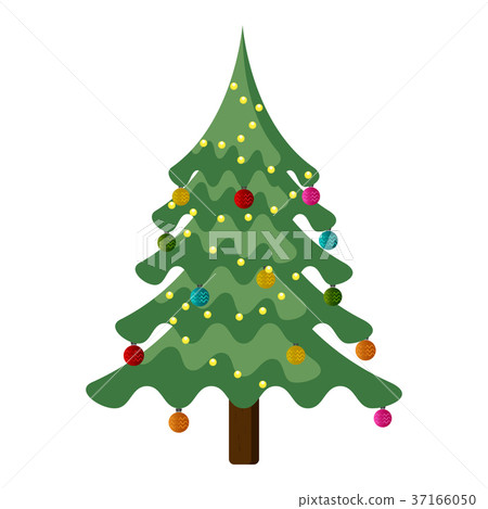 Isolated christmas tree - Stock Illustration [37166050] - PIXTA