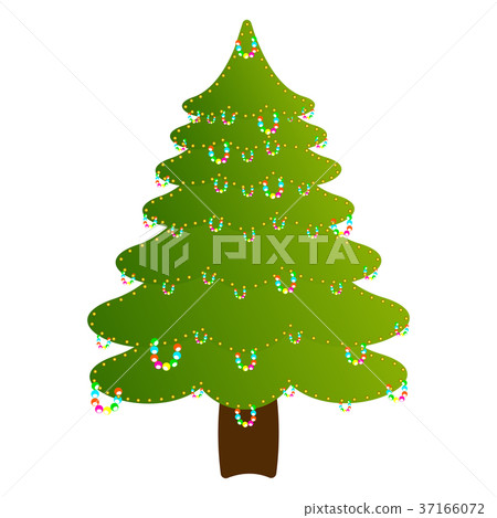 Isolated christmas tree - Stock Illustration [37166072] - PIXTA