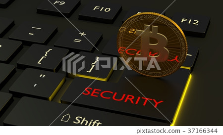 Bitcoin cryptocurrency security concept Bitcoin cryptocurrency security concept 37166344