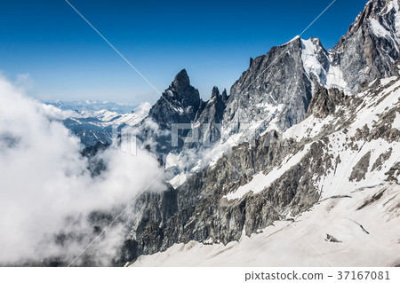 Mont Blanc massif,in the Chamonix mont blanc 37167081