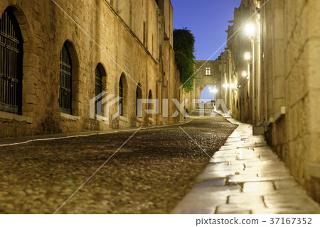 Knights Street in Rhodes, Greece 37167352