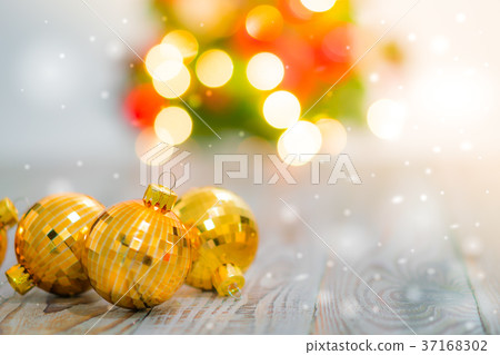 Christmas table background with decorations . Christmas table background with decorations . 37168302