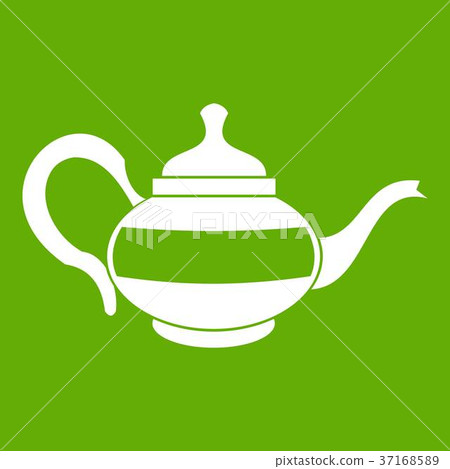 Teapot icon green Teapot icon green 37168589
