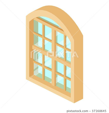 Restaurant window frame icon, isometric 3d style 37168645