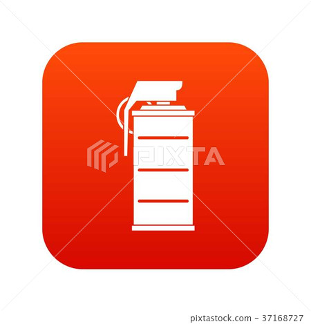Stun grenade icon digital red 37168727